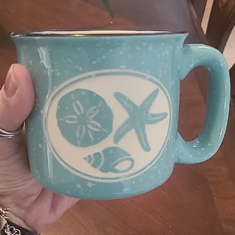 Turquoise Seashell Mug - Picture 6 of 6